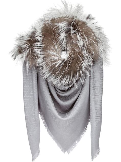 fendi scarf cheap|fendi scarf with fur trim.